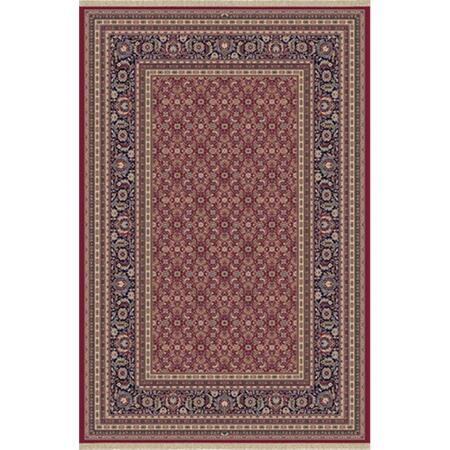 DYNAMIC RUGS Brilliant 2 ft. 9 in. x 11 ft. 6 in. 72240-330 Rug - Red BR21272240330